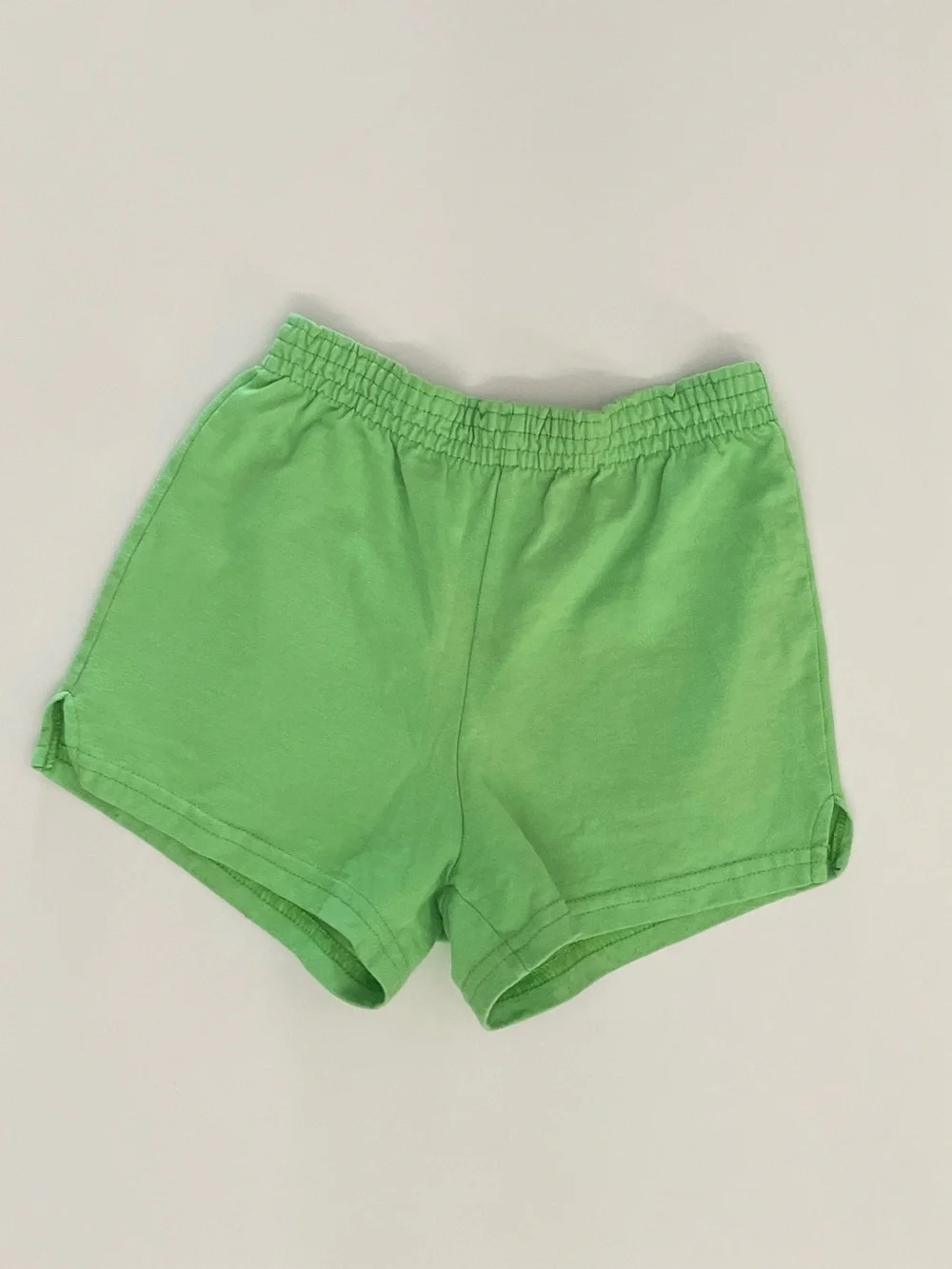 Girls Peace Sign Tank Top & Lime Green Shorts Set - Size M